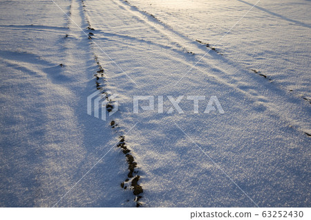 traces on cold snow 63252430