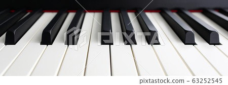 Modern synthesizer keyboard 63252545