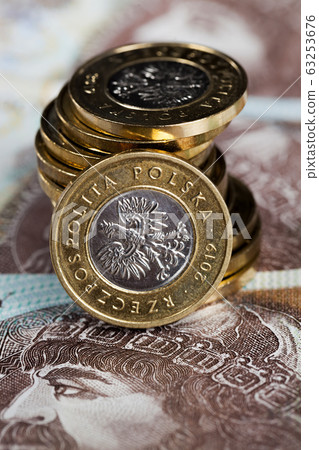 cash and Polish zlotys 63253676