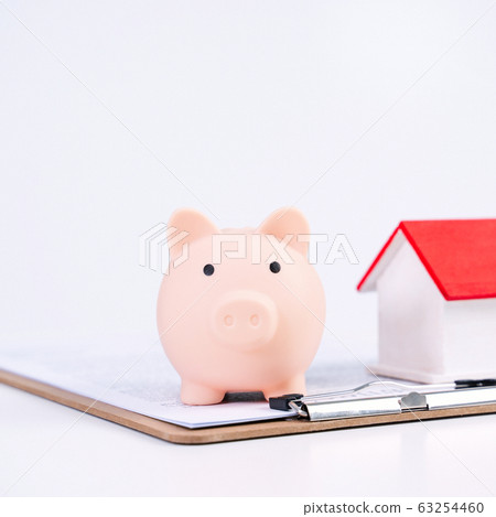 Piggy bank house finance saving money budget finance Piggy bank house finance saving money budget finance 63254460