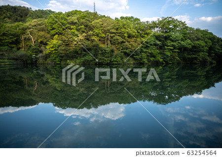 Reservoir reflection Reservoir reflection 63254564