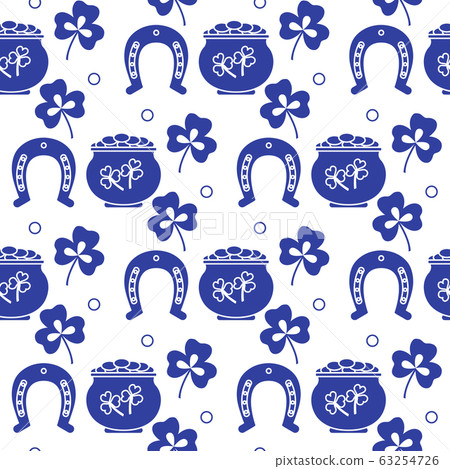 Vector Seamless pattern St Patrick's Day Ireland Vector Seamless pattern St Patrick's Day Ireland 63254726
