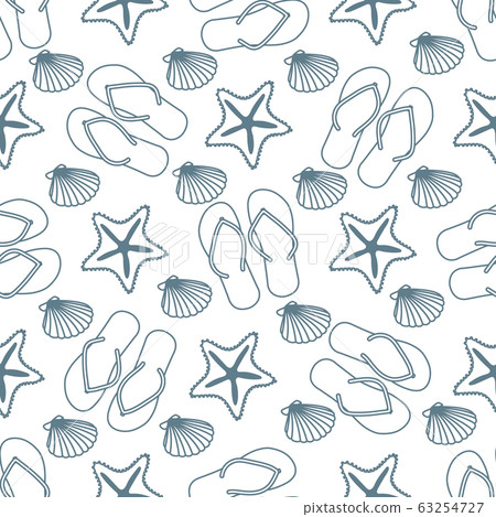 Vector pattern Travel Summer Holiday Beach shell 63254727