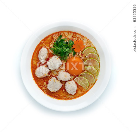 Instant Noodles with Tom Yum Soup Creamy Spicy 63255536