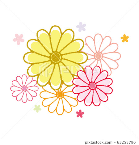 郵票式梅花和菊花 63255790