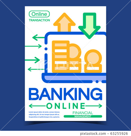 Banking Online Creative Promotion Banner Vector Banking Online Creative Promotion Banner Vector 63255926