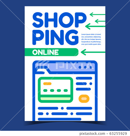 Online Shopping Creative Advertising Banner Vector Online Shopping Creative Advertising Banner Vector 63255929