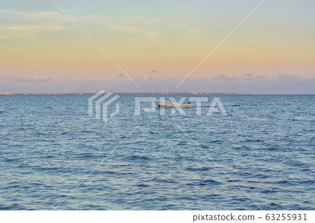 The boat in the Caribbean Sea on a sunny day. The boat in the Caribbean Sea on a sunny day. 63255931