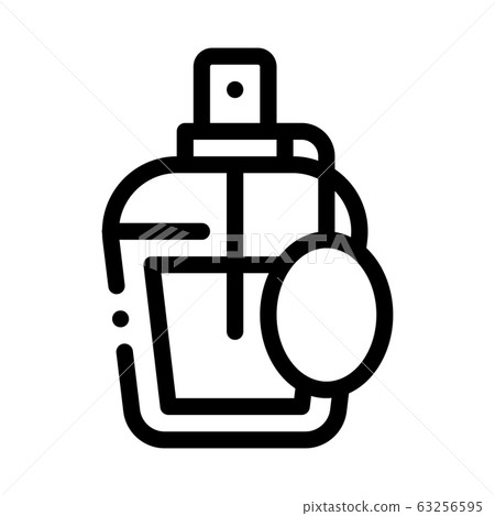 Perfume Bottle Icon Vector Outline Illustration Perfume Bottle Icon Vector Outline Illustration 63256595