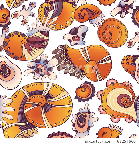 Sea life pattern Sea life pattern 63257666