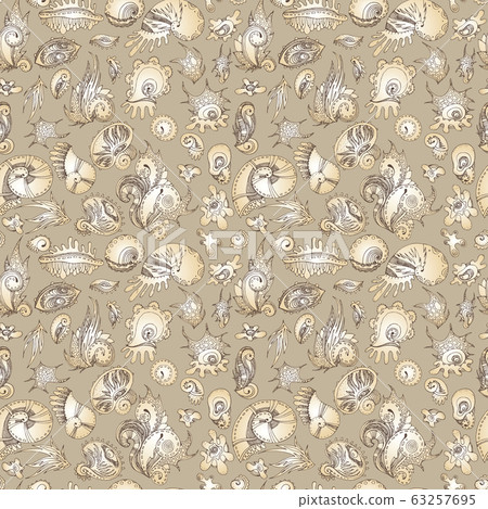 Sea life pattern Sea life pattern 63257695