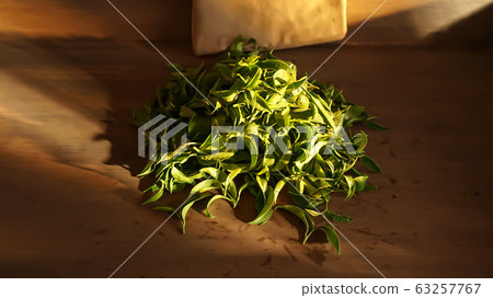 group of tea leaf group of tea leaf 63257767