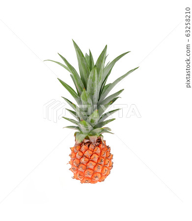 pine apple on white background.fruit for health. 63258210