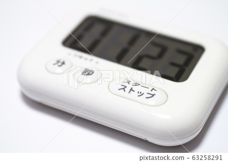 廚房定時器啟動按鈕[白色背景] 63258291