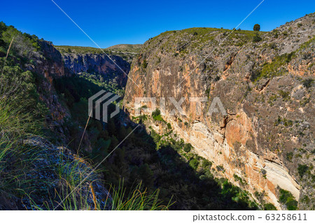 Canyon de Almadenes near Cieza in the Murcia Canyon de Almadenes near Cieza in the Murcia 63258611