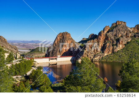 The Carcabo water reservoir near Calasparra, 63258614