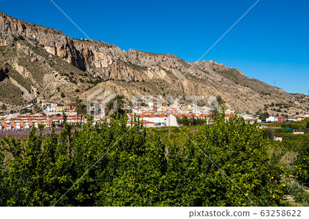 Landscape view of the little town Ulea in valley Landscape view of the little town Ulea in valley 63258622