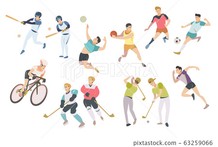 Vector illustration of asian male athlete Vector illustration of asian male athlete 63259066