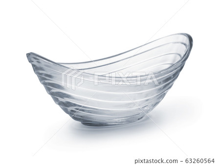 Empty glass boat bowl 63260564
