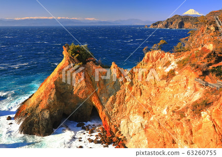 [靜岡]天氣晴朗的富士和小Ko崎 63260755