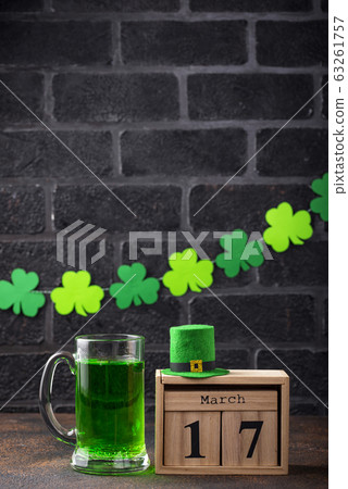 St. Patricks day green beer 63261757
