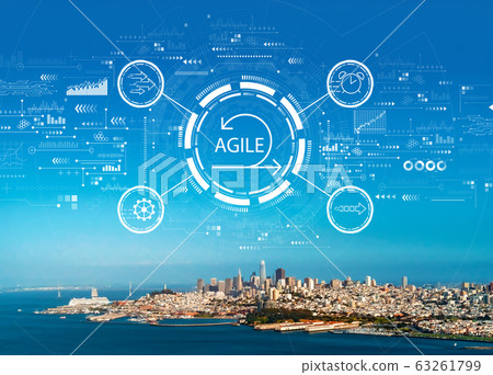 Agile concept with San Francisco 63261799