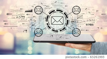 Email concept with tablet computer 63261993