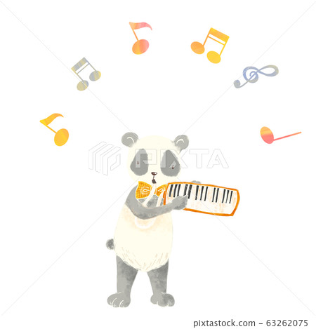 Animals playing music Panda Pianica Animals playing music Panda Pianica 63262075