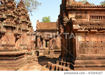 Banteay Srei World Heritage Angkor Wat Archaeological Site Temple Cambodia Siem Reap Banteay Srei World Heritage Angkor Wat Archaeological Site Temple Cambodia Siem Reap 63264287