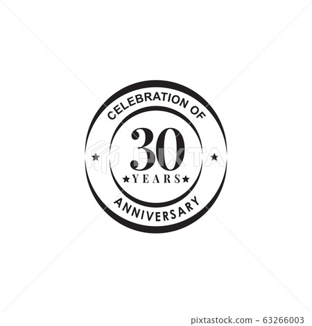 30th year anniversary emblem logo design vector 30th year anniversary emblem logo design vector 63266003