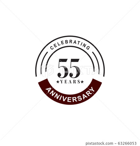 55th celebration anniversary emblem logo design 55th celebration anniversary emblem logo design 63266053