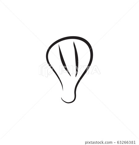 Hot air balloon icon logo design vector template 63266381