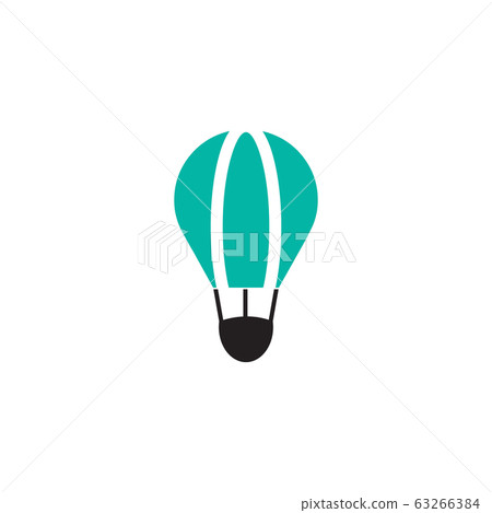 Hot air balloon icon logo design vector template Hot air balloon icon logo design vector template 63266384