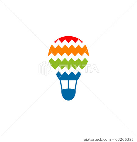 Hot air balloon icon logo design vector template Hot air balloon icon logo design vector template 63266385