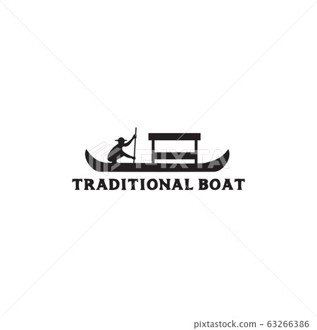 Traditional boat icon logo design vector template Traditional boat icon logo design vector template 63266386