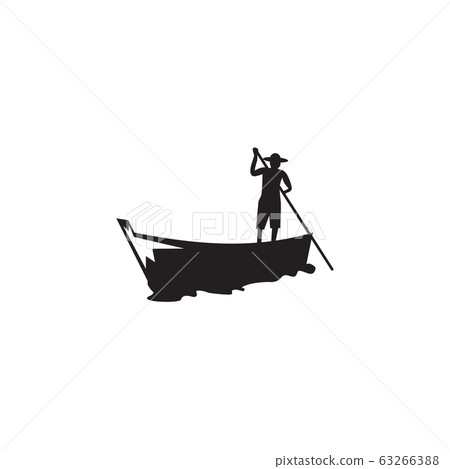 Traditional boat icon logo design vector template Traditional boat icon logo design vector template 63266388