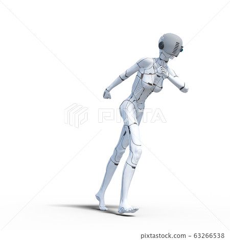 AI robot android perming3DCG illustration material 63266538