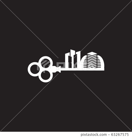 Apartment logo design with combination of building Apartment logo design with combination of building 63267575