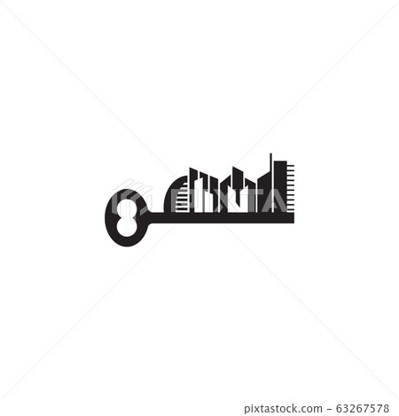 Apartment logo design with combination of building 63267578