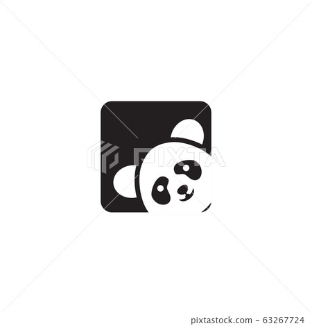 Panda icon logo design vector template Panda icon logo design vector template 63267724