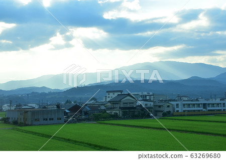 Ainokaze Toyama Railway along the scenery 63269680