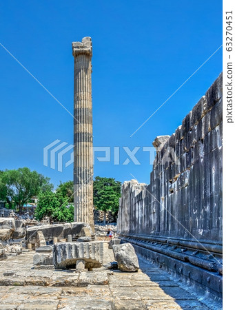 Columns in the Temple of Apollo at Didyma, Turkey Columns in the Temple of Apollo at Didyma, Turkey 63270451