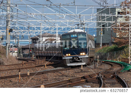 JR West Japan 321 series DC commuter vehicle (curve photograph) JR West Japan 321 series DC commuter vehicle (curve photograph) 63270857