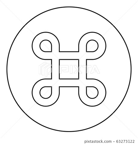 Sharp symbol Hashtag Label Tag icon in circle - Stock Illustration ...