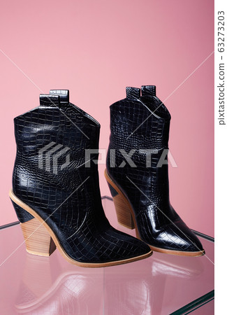 Trendy Women's boots. fashion still life Trendy Women's boots. fashion still life 63273203
