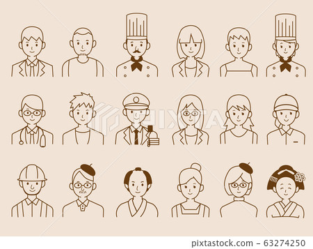勞動人民圖標插圖集 63274250