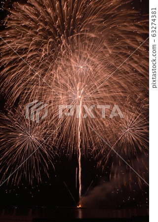 Waterfront fireworks Waterfront fireworks 63274381