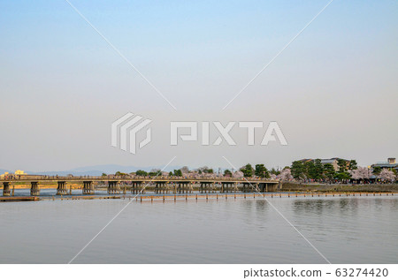 Togetsu bridge of Arashiyama in Kyoto 63274420