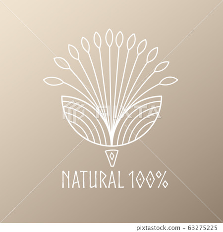 Vector logo of floral element.Abstract flower... - Stock Illustration ...