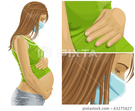 Woman with mask on her face Woman with mask on her face 63275827